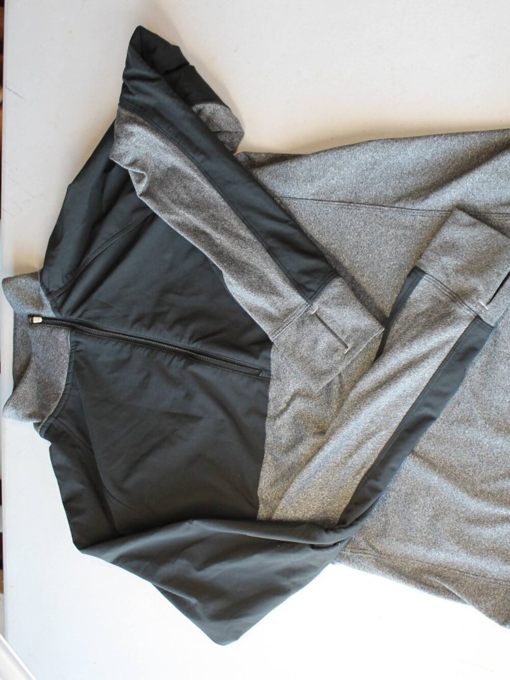 Nike Dri-FIT Heather Gray Full Zip Hooded Training Jacket Size M - Picture 1 of 11